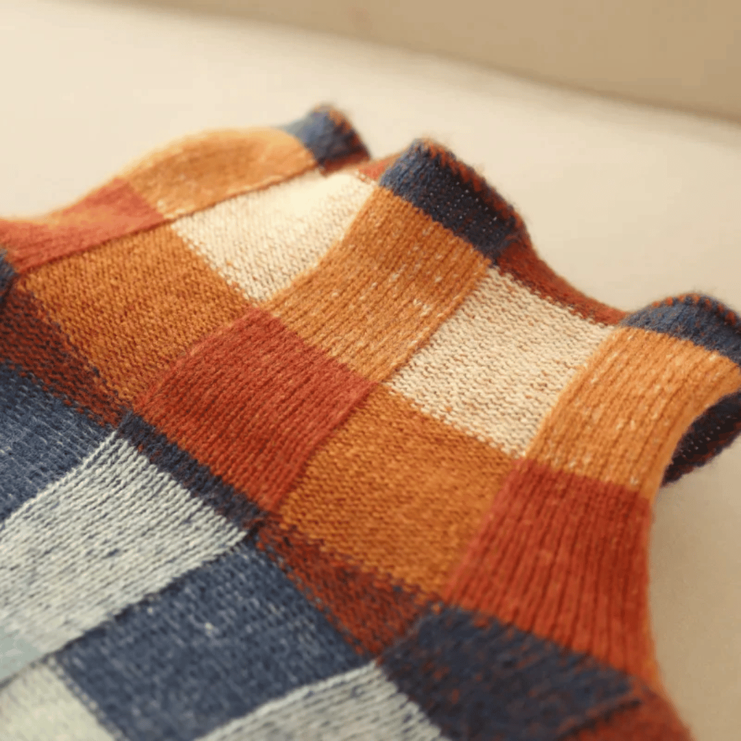 Linnea™ | Cashmere Patchwork Polotröja