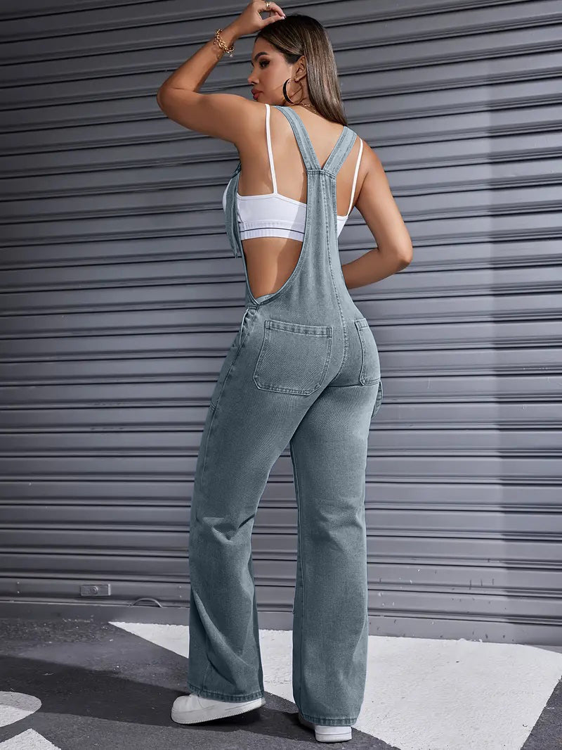 Belezaa™ | Trendig Denim Jumpsuit